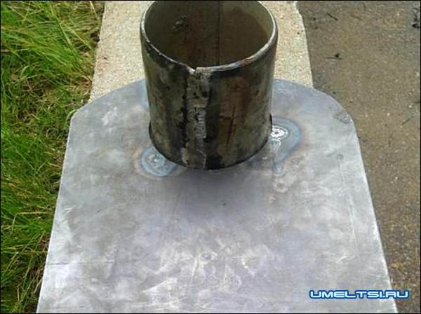 Печь с варочной плитой из газового баллона