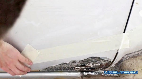 Ржавые дыры в кузове авто латаем без сварки