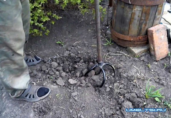 Ручной культиватор из пружины автомобиля