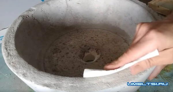 Изготовление бетонной раковины для ванной комнаты
