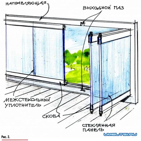 Безрамное остекление веранды и террасы