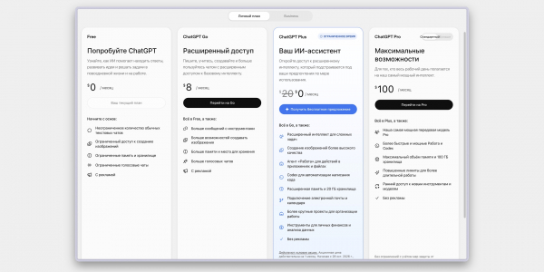 Как пользоваться ChatGPT в 2026 году бесплатно: регистрация, настройки и промпты Как пользоваться ChatGPT в 2026 году бесплатно: регистрация, настройки и промпты