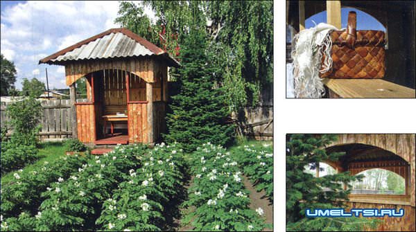 Беседка своими руками из горбыля